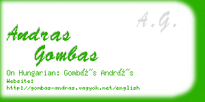 andras gombas business card